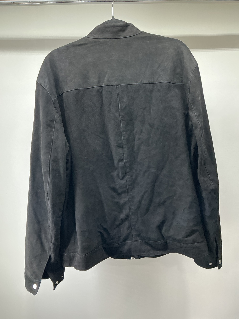 100% Suede Café Racer Jacket - Picture 2 of 3